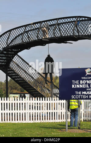 A hanging scene being filmed for the movie 'The Railway Man' Scotland - 02.05.12 Stock Photo