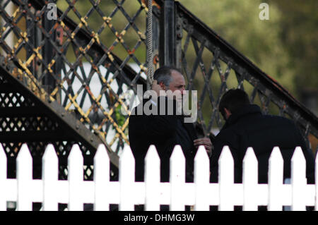 A hanging scene being filmed for the movie 'The Railway Man' Scotland - 02.05.12 Stock Photo