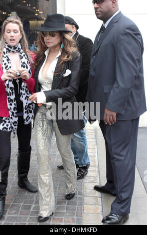 Latoya Jackson at The Grove in Hollywood. Los Angeles, California - 02.05.12 Stock Photo