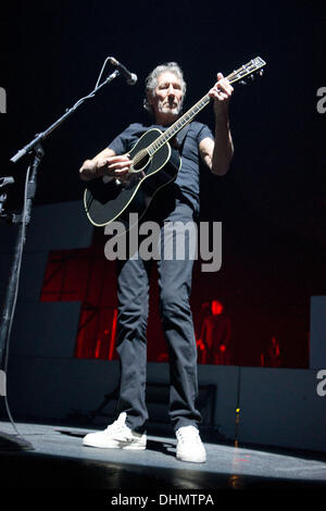 Roger Waters performing 'The Wall Tour' 2012 held at the Frank Erwin Center. Austin, Texas - 03.05.12 Stock Photo