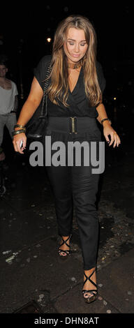 Lauren Goodger leaving Aura nightclub. London, England - 10.05.12 Stock Photo