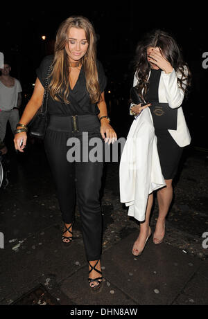 Lauren Goodger leaving Aura nightclub. London, England - 10.05.12 Stock Photo