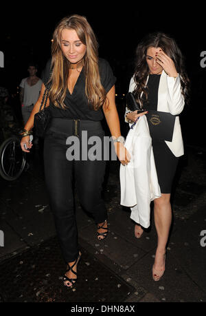 Lauren Goodger leaving Aura nightclub. London, England - 10.05.12 Stock Photo