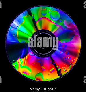 Psychedelic CD Stock Photo