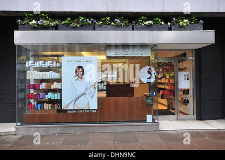 The Vidal Sasson salon in Sloane Square  * VIDAL SASSOON DEAD AT 84 Celebrated hair and fashion icon VIDAL SASSOON has died at the age of 84.   The veteran stylist passed away at his Los Angeles home on Wednesday (09May12) following illness, reports the L Stock Photo