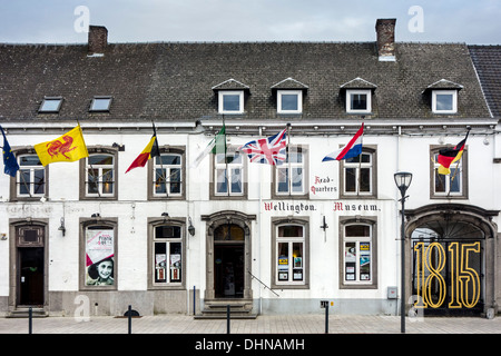Duke of Wellington Museum, former headquarters of the allied armies during the 1815 Napoleonic war, Battle of Waterloo, Belgium Stock Photo