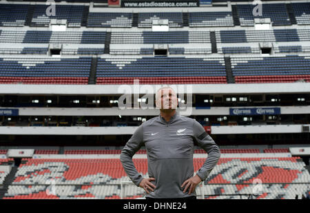 Mexico City, Mexico. 12th Nov, 2013. Head Coach Ricki Herbert looks at the surrounding Estadio Azteca as the All Whites have a final training session in Mexico City ahead of tomorrow's FIFA World Cup 2014 Intercontinental 1st leg qualifying match against Mexico. © Action Plus Sports/Alamy Live News Stock Photo