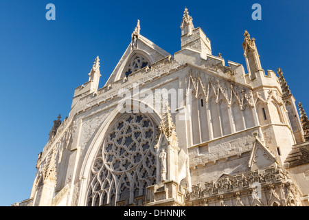 The architectural detail on Exeter Cathedral Devon England UK Stock Photo