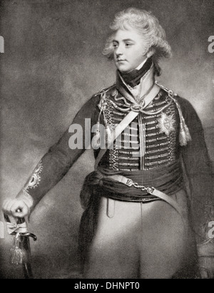 George, Prince of Wales, later George IV, 1762 –1830, aged 36. Stock Photo