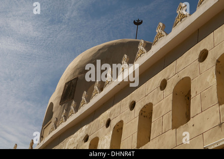 Dome of a small mosque in the village of Siou, on the island of Elephantine at Aswan, Egypt. Stock Photo