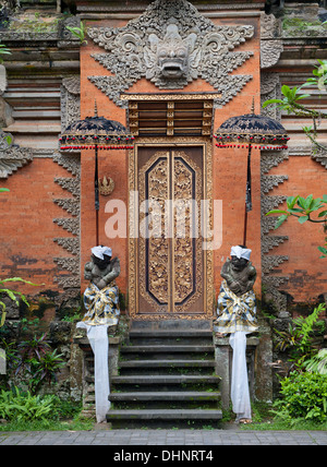 Statue of Balinese demon in Ubud Stock Photo