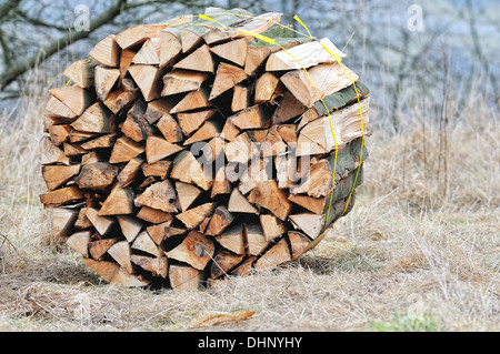 stere packaged beech wood Stock Photo