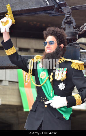 Sacha Baron Cohen aka Admiral General Aladeen World premiere of 'The Dictator' held at the Royal Festival Hall - Arrivals  London, England - 10.05.12 Stock Photo