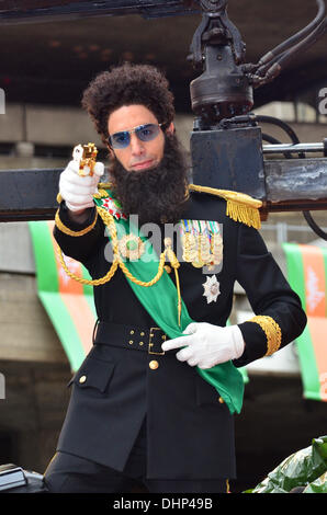 Sacha Baron Cohen aka Admiral General Aladeen World premiere of 'The Dictator' held at the Royal Festival Hall - Arrivals  London, England - 10.05.12 Stock Photo