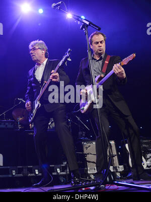 Graham Gouldman and Mick Wilson of 10cc performs on stage at the Royal Albert Hall. London, England- 10.05.12 Stock Photo