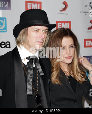 Lisa Marie Presley, Michael Lockwood The NARM Music Biz Awards Dinner Party - Arrivals Los Angeles, California - 10.05.12 Stock Photo