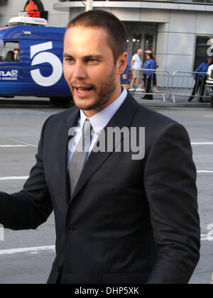 Taylor Kitsch 'Battleship' premiere at the Nokia Theatre - Outside Arrivals Los Angeles, California - 10.05.12 Stock Photo
