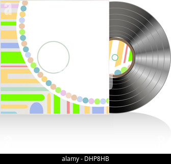 Vinyl disc cover in abstract texture Stock Photo