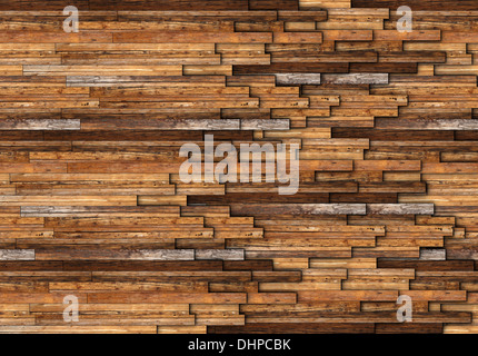 abstract pattern of wooden floor or wall made from mahogany boards Stock Photo