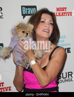 Lisa Vanderpump, Giggy Bravo's Andy Cohen's Book Release Party For 'Most Talkative: Stories From The Front Lines Of Pop Held at SUR Lounge Los Angeles, California - 14.05.12 Stock Photo