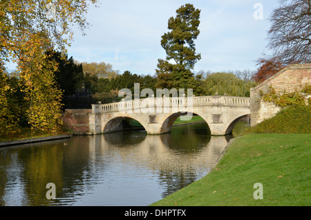 Clare Bridge over the River Cam at Cambridge, England Stock Photo