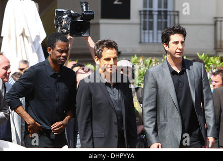 Chris Rock, Ben Stiller, David Schwimmer 'Madagascar 3' photocall - during the 65th Cannes Film Festival  Cannes, France - 17.05.12 Stock Photo