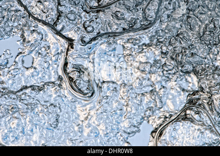 Ice on window Stock Photo