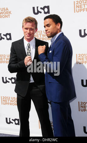 Michael Ealy and Warren Kole The 2012 USA Network Upfront Presentation - Arrivals New York City, USA - 17.05.12 Stock Photo