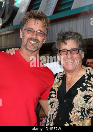 John Schneider, Paul Michael Glaser Knight Rider Festival 2012 at Fremont Street Experience Las Vegas, Nevada - 18.05.12 Stock Photo