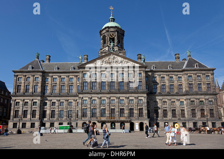 Royal Palace on the Dam in Amsterdam, Netherlands Stock Photo