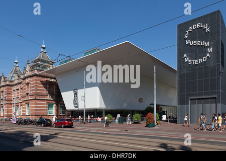 Sign of the Stedelijk museum in Amsterdam, Netherlands Stock Photo