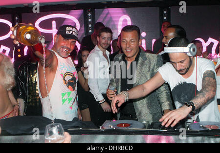 Christian Audigier and Jean Roch celebrate Christian s birthday at