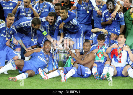 Award ceremony for Chelsea The 2012 UEFA Champions League final