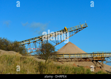 Conveyors. Shap Beck Quarry, Shap, Cumbria, England, United Kingdom, Europe. Stock Photo