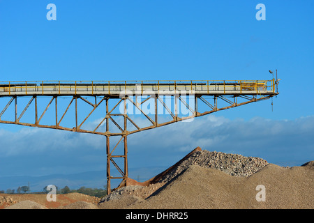 Conveyor. Shap Beck Quarry, Shap, Cumbria, England, United Kingdom, Europe. Stock Photo