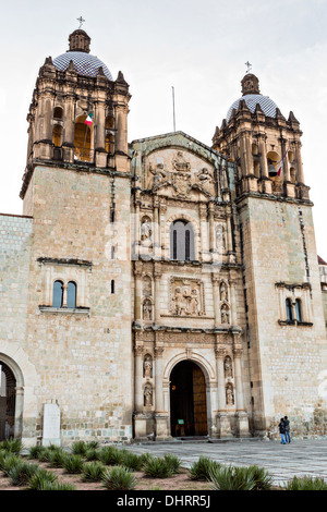 Church of Santo Domingo de Guzmán in the historic district October 30, 2013 in Oaxaca, Mexico. Stock Photo