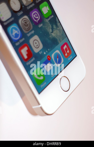 Apple iPhone 5s Gold Touch ID 2 Stock Photo