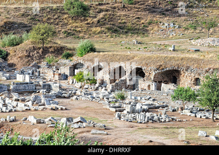 in the ancient city of Ephesus Turkey Stock Photo