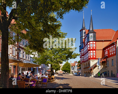 Town Hall on the Marktstraße, Duderstadt, Germany Stock Photo