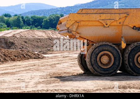 Dump Truck in Construction Stock Photo