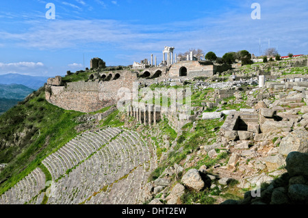 Theatre Acropolis Pergamon soft Turkey Stock Photo