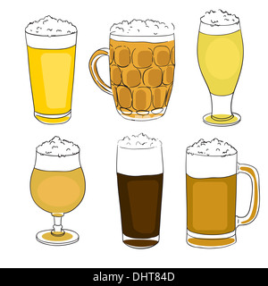 saint patrick beer pints Stock Photo - Alamy