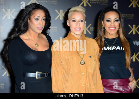 London UK 14th Nov 2013 : Stooshe attends the launch party for the Kardashian Kollection for Lipsy at Natural History Museum in London. Credit:  See Li/Alamy Live News Stock Photo