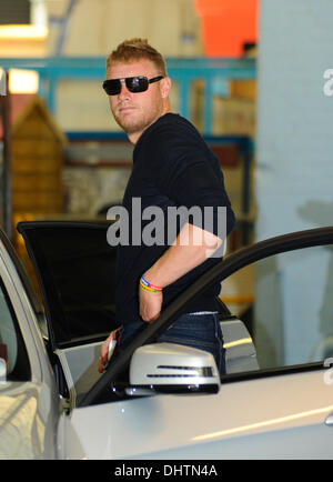 Andrew Flintoff, aka Freddie Flintoff, outside the ITV studios London, England - 23.05.12 Stock Photo