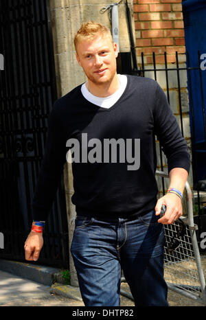 Andrew Flintoff aka Freddie Flintoff outside the ITV studios London, England - 23.05.12 Stock Photo