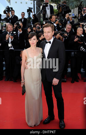 Ewan Mc Gregor and his wife Eve Mavrakis  'On the Road' premiere during the 65th Cannes Film Festival Cannes, France - 23.05.12 Stock Photo