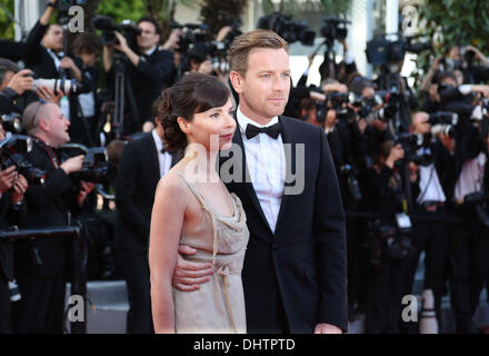 Ewan Mc Gregor and his wife Eve Mavrakis 'On the Road' premiere during the 65th Cannes Film Festival Cannes, France - 23.05.12 Stock Photo