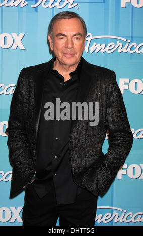 Neil Diamond 'American Idol' Season 11 grand finale show held at Nokia Theatre L.A. Live - Press Room Los Angeles, California, USA - 23.05.12 Stock Photo