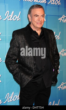 Neil Diamond 'American Idol' Season 11 grand finale show held at Nokia Theatre L.A. Live - Press Room Los Angeles, California, USA - 23.05.12 Stock Photo