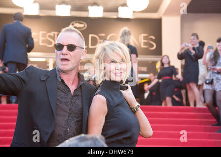 Sting and his wife Trudie Styler,  'Mud' premiere during the 65th Annual Cannes Film Festival. Cannes, France - 26.05.12 Stock Photo